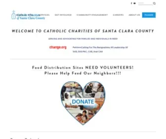 Catholiccharitiesscc.org(Catholic Charities of Santa Clara County) Screenshot