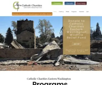 Catholiccharitiesspokane.org(Catholic Charities Eastern Washington) Screenshot