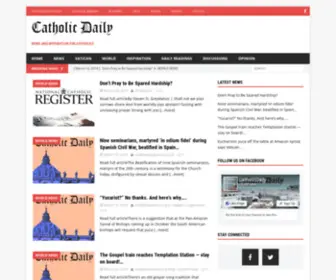 CatholiCDaily.com(Catholic Daily) Screenshot