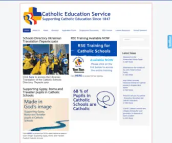 Catholiceducation.org.uk(The Catholic Education Service (CES)) Screenshot