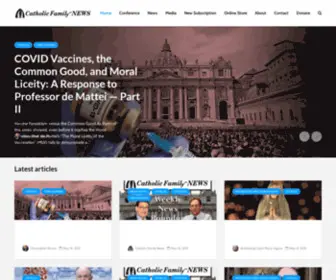 CatholicFamilynews.org(Catholic Family News) Screenshot