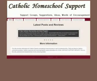 Catholichomeschool.org(Catholic Homeschool Support) Screenshot