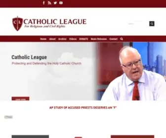 Catholicleague.org(News and defending the Catholic Church) Screenshot