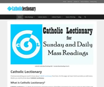 Catholiclectionary.com(Catholic Daily Mass Readings 2021) Screenshot