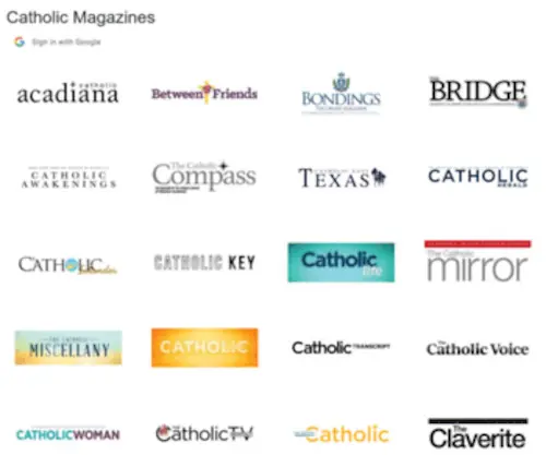 Catholicmagazines.org(Catholic Magazines) Screenshot