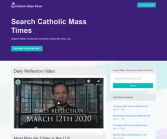 Catholicmasstime.org(Catholic Mass Times) Screenshot