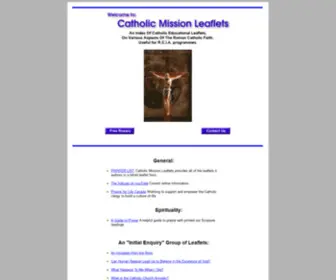 Catholicmissionleaflets.org(An Index Of Free Educational Leaflets) Screenshot