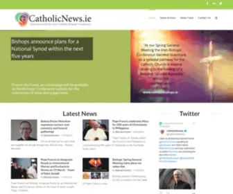 Catholicnews.ie(News source for the Irish Catholic Bishops' Conference) Screenshot