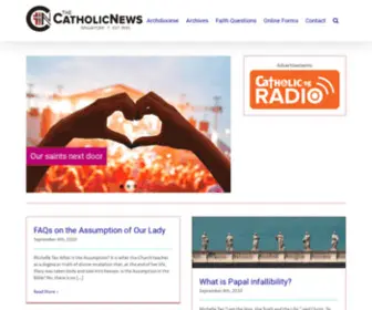 Catholicnews.sg(The Catholic News) Screenshot