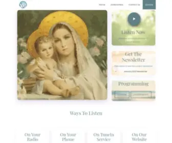 Catholicradioinsc.com(Catholic Radio in SC) Screenshot