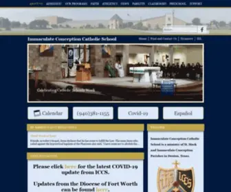 Catholicschooldenton.org(Immaculate Conception Catholic School) Screenshot