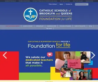 Catholicschoolsbq.org(Catholic Schools of Brooklyn & Queens) Screenshot