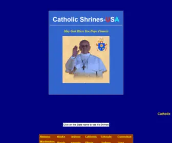 Catholicshrines.net(Catholic Shrines USA) Screenshot