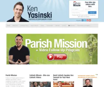 Catholicspeaker.com(Dynamic Catholic Speaker and Author Ken Yasinski) Screenshot