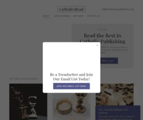 Catholicsread.org(Home page of the CatholicsRead subscription service which) Screenshot