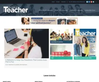 Catholicteacher.com(Today's Catholic Teacher Magazine) Screenshot