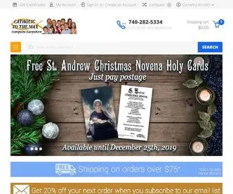 Catholictothemax.com(USA-made Catholic Store) Screenshot