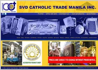 Catholictrade.com.ph(SVD CATHOLIC TRADE MANILA) Screenshot