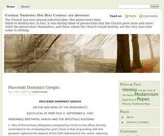 Catholictradition.net Screenshot