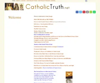 Catholictruth.net(Relevant Catholic Divine Inspirations and Holy Lights) Screenshot