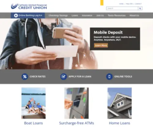 Catholicunitedcu.org(Catholic United Financial Credit Union) Screenshot