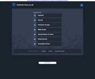 CatholicVoice.co.uk(Catholic Voice) Screenshot