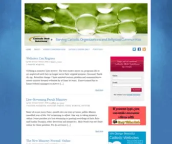 Catholicwebsolutions.com(Supporting Catholic Parishes and Religious Communities) Screenshot