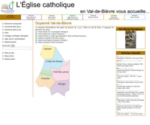 Catholiques-Val-DE-Bievre.org(Site du doyenné Val) Screenshot