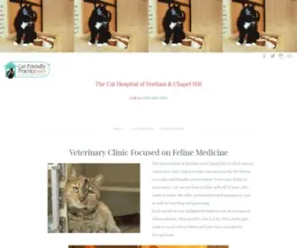 Cathospitaldurhamch.com(Feline Veterinary Service in Chapel Hill and Durham) Screenshot