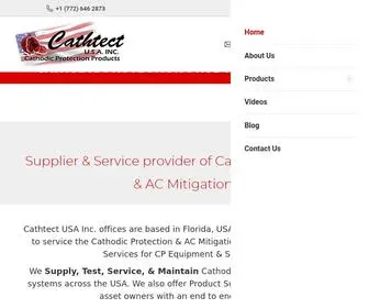 Cathtectusa.com(Cathodic Protection Products & Services) Screenshot