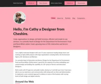 Cathydutton.co.uk(Cheshire based Designer and Front end developer) Screenshot