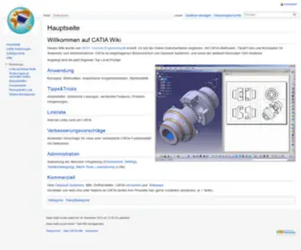 Catia-Wiki.de(Catia Wiki) Screenshot