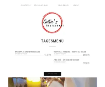 Catiasrestaurant.ch(Restaurant) Screenshot