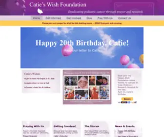 Catieswish.org(Catie's Wish Foundation) Screenshot