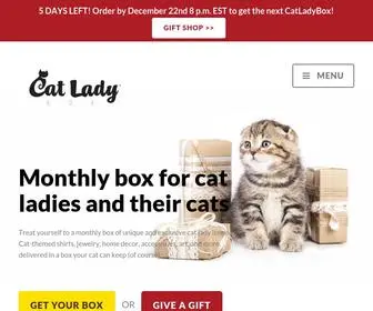 Catladybox.com(Get unique and exclusive cat) Screenshot