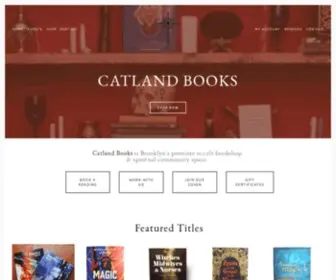 Catlandbooks.com(Catland is Brooklyn's premier metaphysical boutique and event space. Catland focuses on high) Screenshot