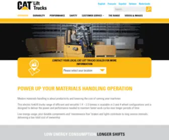 Catliftpower.com(Electric forklift trucks) Screenshot