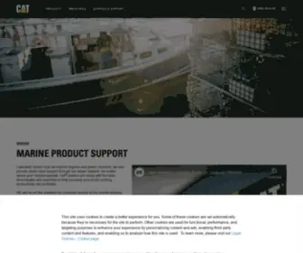 Catmarinesupport.com(Cat®) Screenshot
