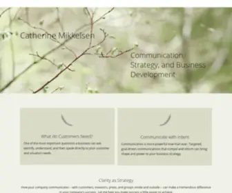 Catmikkelsen.com(Clarity as Strategy) Screenshot