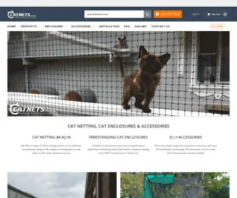 Catnets.com.au(Cat Enclosures) Screenshot