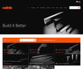 Catnic.com(UK Lintel & Steel Construction Products Manufacturer) Screenshot