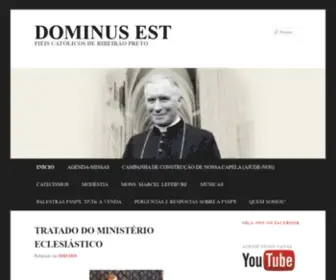 Catolicosribeiraopreto.com(DOMINUS EST) Screenshot