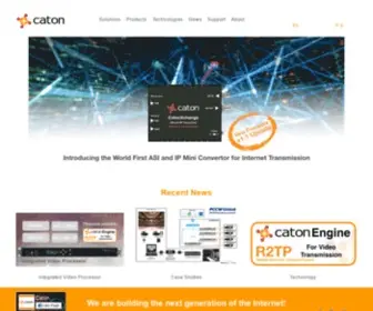 Catontechnology.com(Home Caton Technology) Screenshot