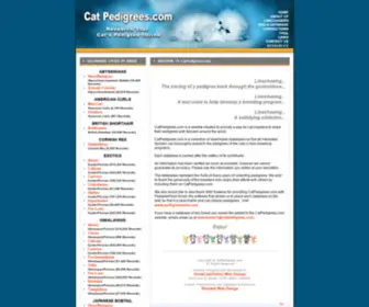 Catpedigrees.com(Cat) Screenshot