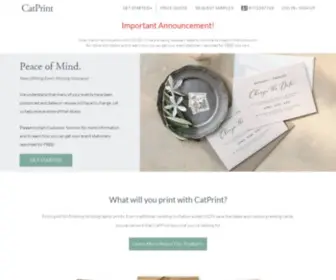 Catprint.com(Wedding, Art Prints, Business, & Greeting Cards) Screenshot