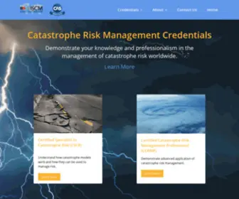 Catriskcredentials.org(ISCM/iCAS Credential) Screenshot