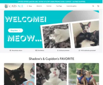 Catsaceshop.com(Online shopping for Pet Supplies) Screenshot