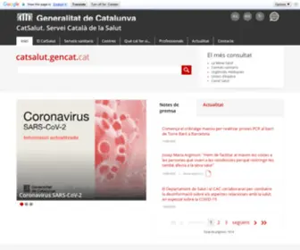 Catsalut.net(Inici) Screenshot