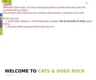 Catsanddogsrock.net(Cats and Dogs Rock) Screenshot