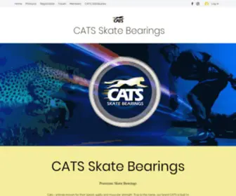 Catsbearing.com(CATS Skate Bearings) Screenshot